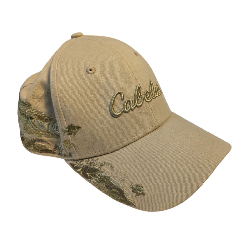 Cabela's Baseball Cap Tan Adjustable Wildlife Series Solid 100% Cotton NEW